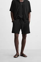 STRIPED JACQUARD SHORTS