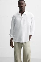 LINEN - COTTON POLO SHIRT