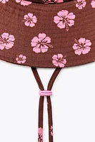 PALM TREE BUCKET HAT
