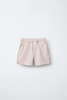 STRIPED SEERSUCKER SHORTS
