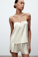 TOP STYLE LINGERIE SATINÉ