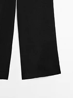 Pantalon fluide avec ceinture large en cuir - Limited Edition