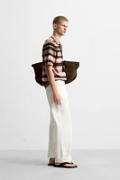 POLO EN MAILLE JACQUARD À RAYURES