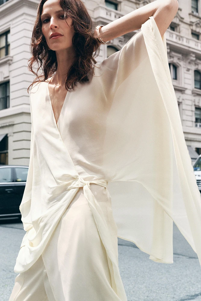 ZW COLLECTION CAPE TIE SHIRT