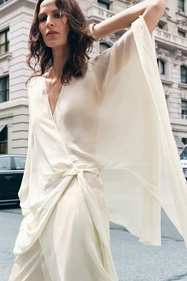 ZW COLLECTION CAPE TIE SHIRT