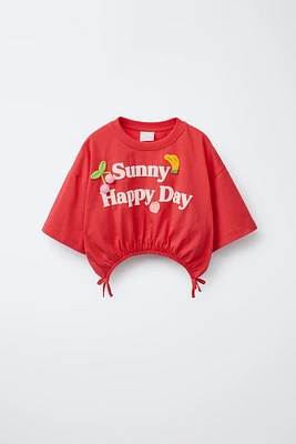 CROCHET PRINT T-SHIRT