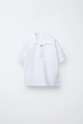 TEXTURED POLO SHIRT