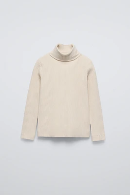 RIBBED TURTLENECK