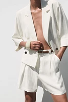 BERMUDA PINCES CEINTURE