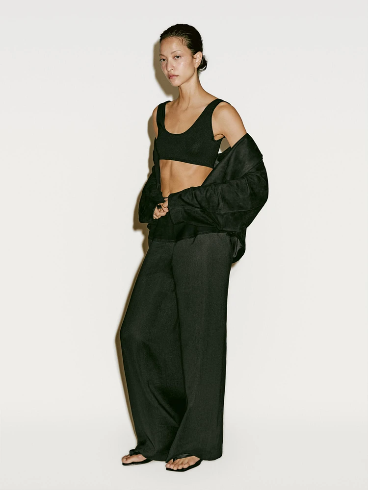 Fine knit bralette with straps - Limited Edition