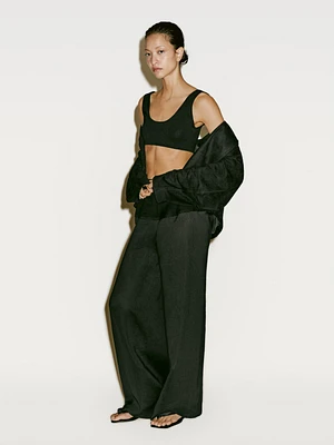 Fine knit bralette with straps - Limited Edition