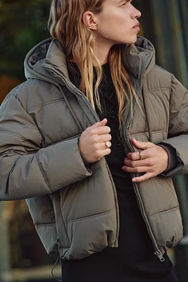 ANORAK REMBOURRÉ ET COURT IMPERMÉABLE COUPE VENT