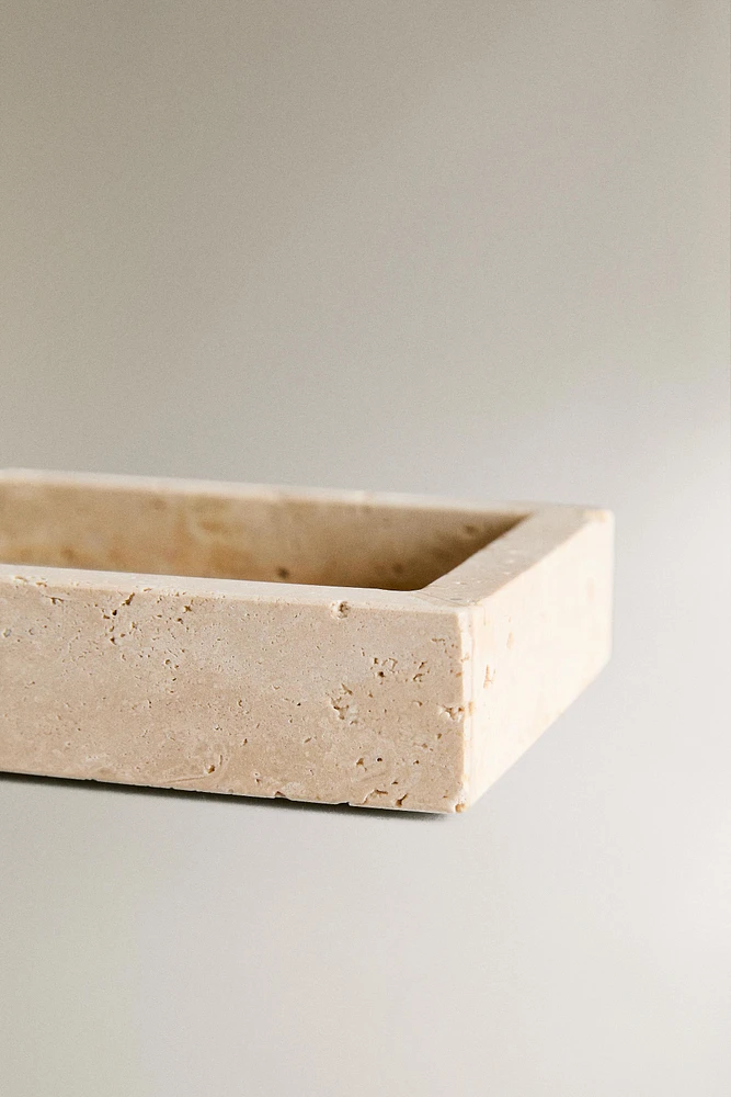 BEIGE MARBLE BATHROOM SOAP DISH