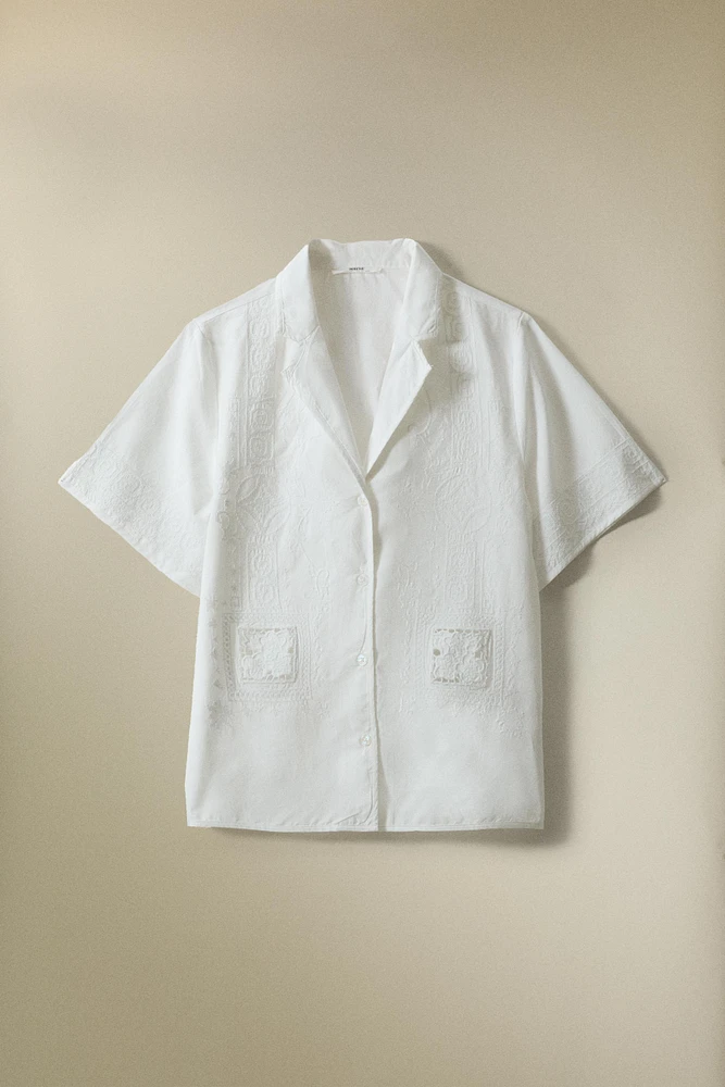 EMBROIDERED COTTON SHIRT