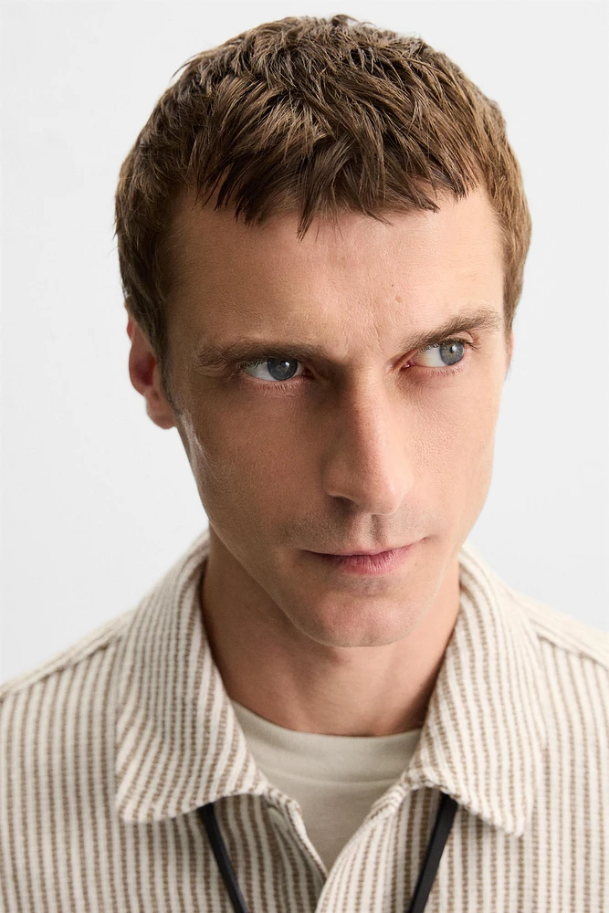 TEXTURED POLO SHIRT