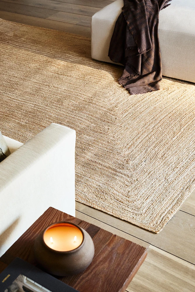 RECTANGULAR JUTE AREA RUG