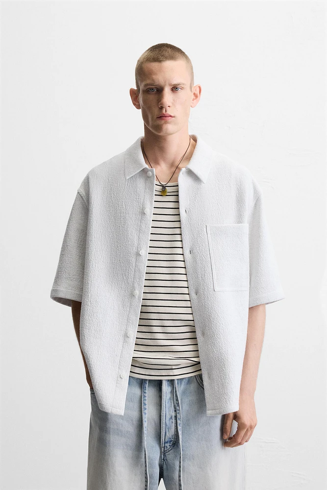 CHEMISE JACQUARD GÉOMÉTRIQUE