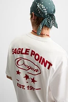 T-SHIRT IMPRIMÉ DÉLAVÉ