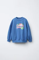 PATCH PRINT SWEATSHIRT