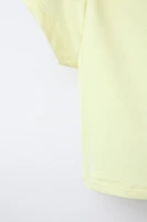 PLAIN ELASTIC CROPPED TOP