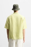 100% LINEN POCKET SHIRT
