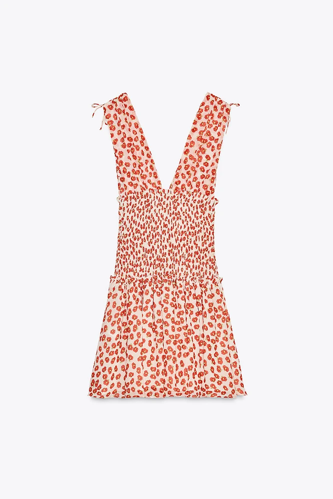 SHORT PRINTED DRESS