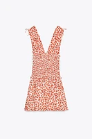 SHORT PRINTED DRESS
