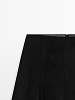 Pantalon large en cuir et daim - Limited Edition