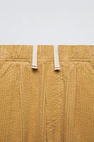 CORDUROY BALLOON LEG PANTS