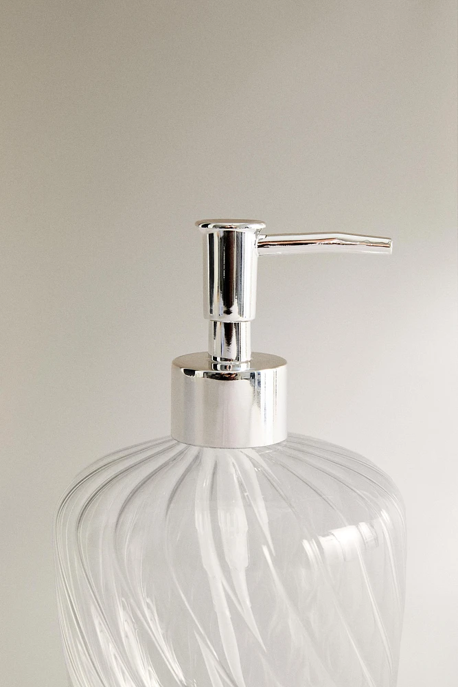 SCALLOPED SOAP DISPENSER