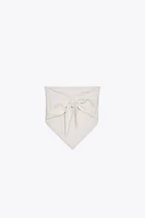 TOP FOULARD FIL MÉTALLISÉ