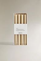 SET OF DECORATIVE CYLINDRICAL LONG TAPER CANDLES (SET