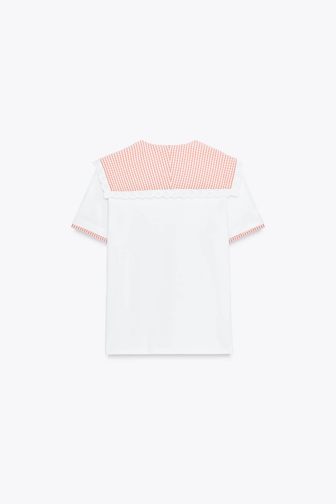 T-SHIRT BIMATIÈRE À CARREAUX VICHY
