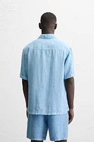 WASHED 100% LINEN SHIRT