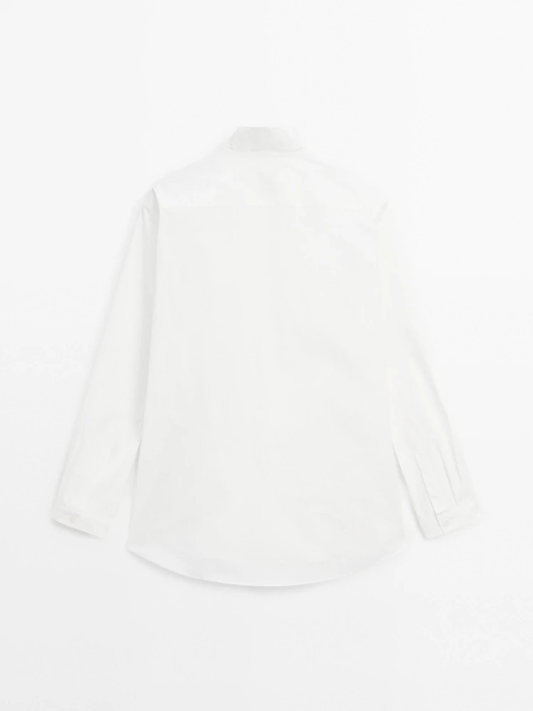 Chemise en popeline à col montant - Limited Edition