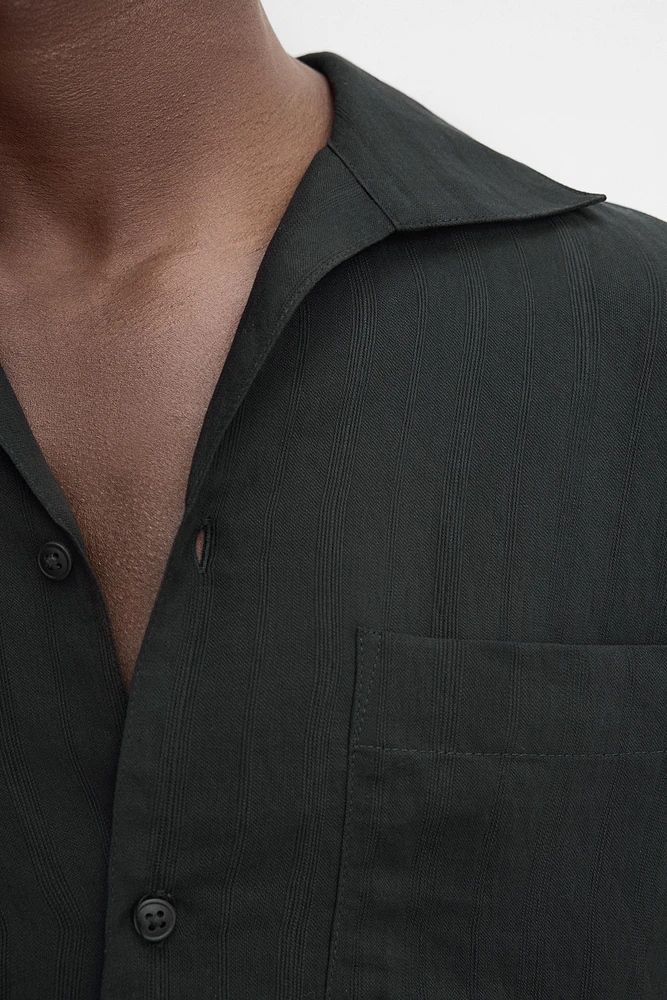 CHEMISE JACQUARD RAYURES