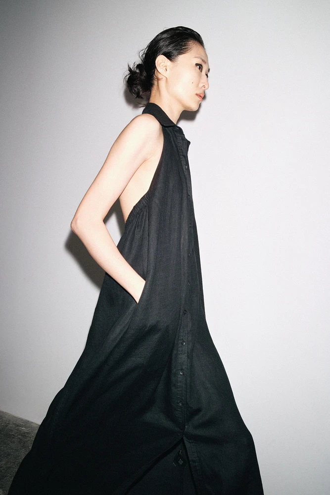 ROBE HALTER EN LIN 100 % ZW COLLECTION