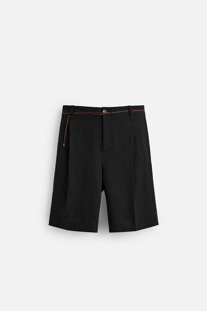 BERMUDA JACQUARD RAYURES