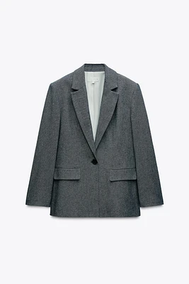 BLAZER DROIT À ÉPAULETTES