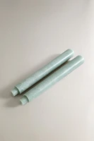 SET OF DECORATIVE STRAIGHT TAPER CANDLES (SET 2)