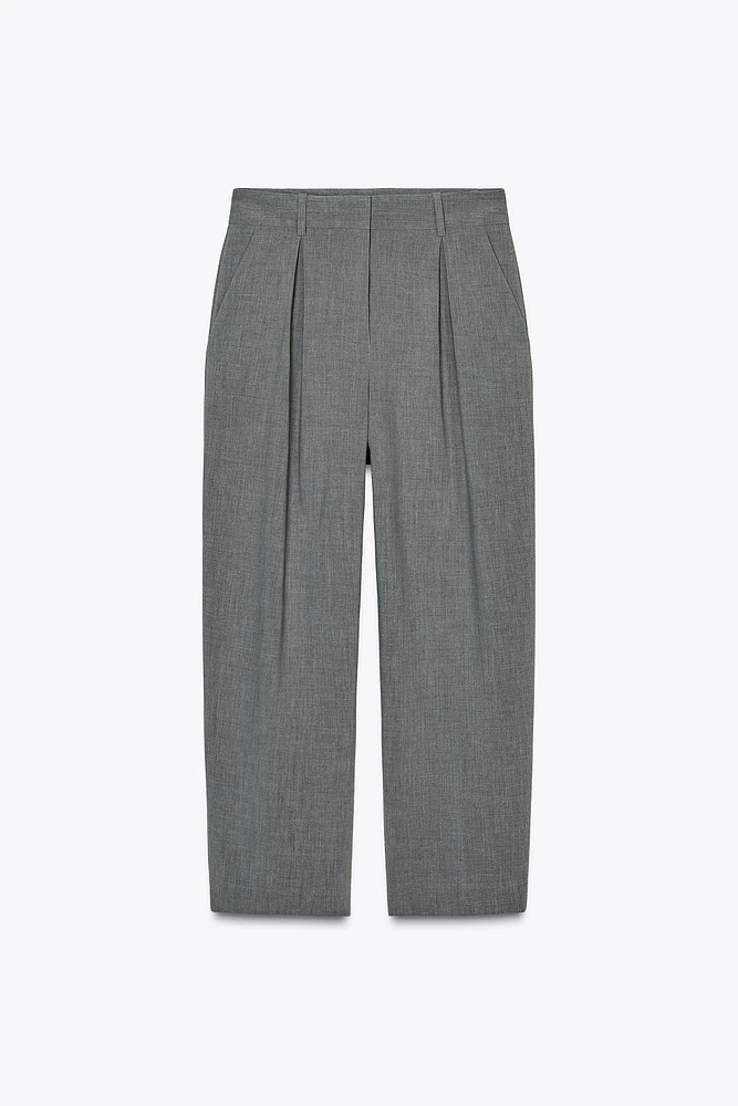 PLEATED CHINO PANTS