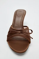 MESH BOW SANDALS
