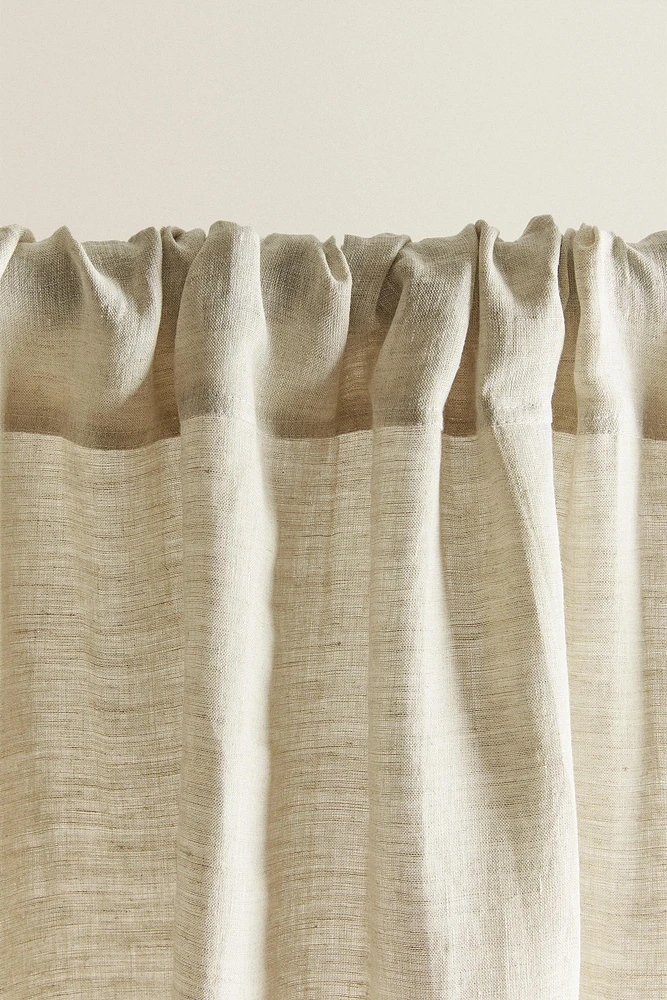 MEDIUM OPACITY FADED LINEN CURTAIN