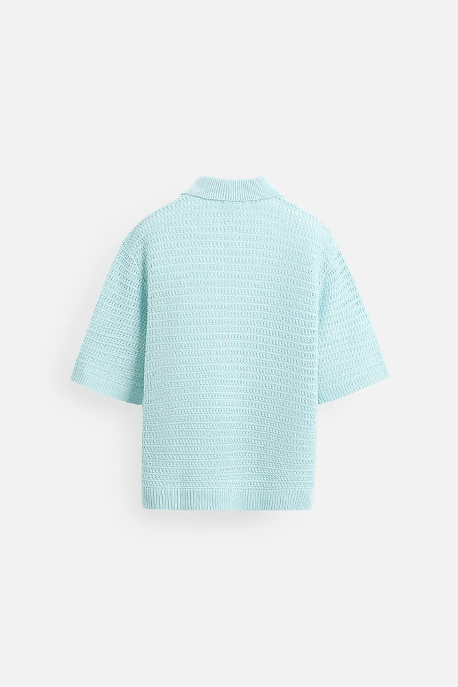 POLO EN MAILLE CROCHET