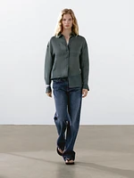Flowing ramie blend shirt