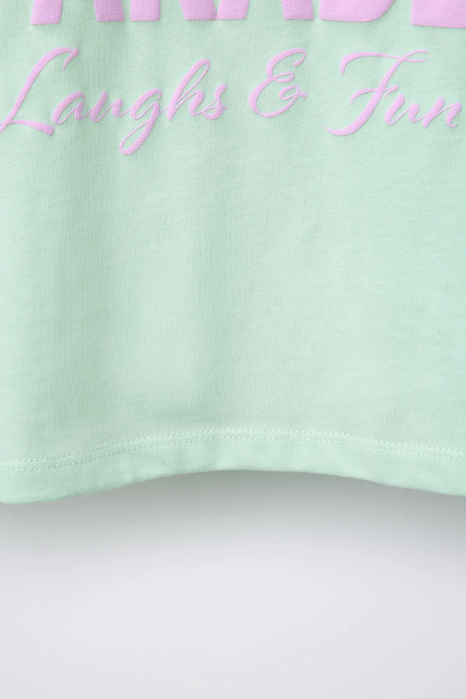 TEXT PRINT T-SHIRT