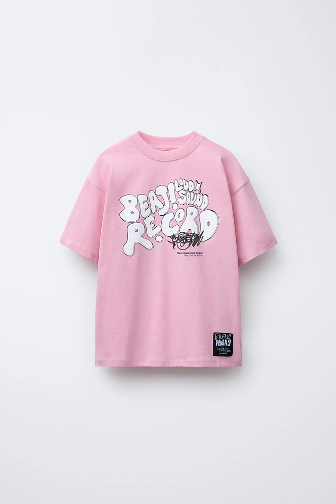 T-SHIRT TEXTE GRAFFITI