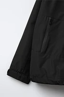 LIGHTWEIGHT HOODED WATER-REPELLENT JACKET