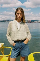 BLOUSON FLUIDE EN ORGANZA