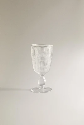 VERRE À VIN RECYCLABLE RELIEF